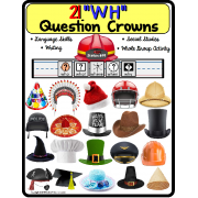 WH Question CROWNS for Autism and Special Education/Language Skills